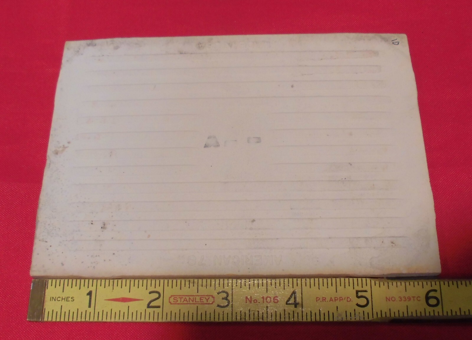 1 pc. Vintage *Pink Blush* Glossy Ceramic Tile #23 by American Olean 4-1/4″ X 6″