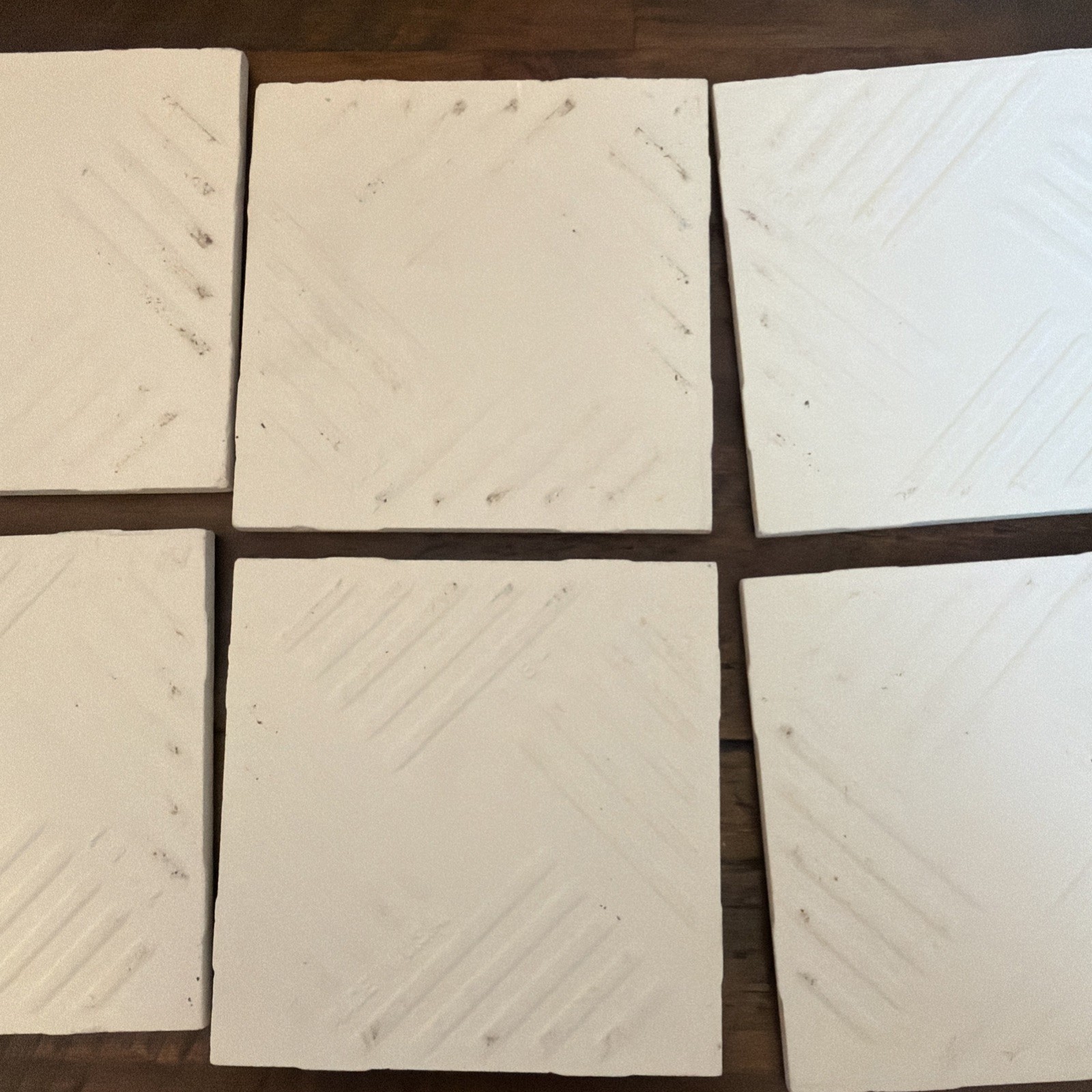 Lot Of 10 Vintage Green Tile Bathroom Replacement Craft Made In USA