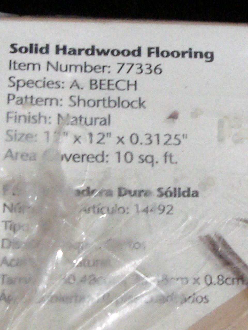 New TRAFFIC MASTER Hardwood 12x12x.3125″ Floor Tiles 10 Sq. Ft., A.Beech #77336