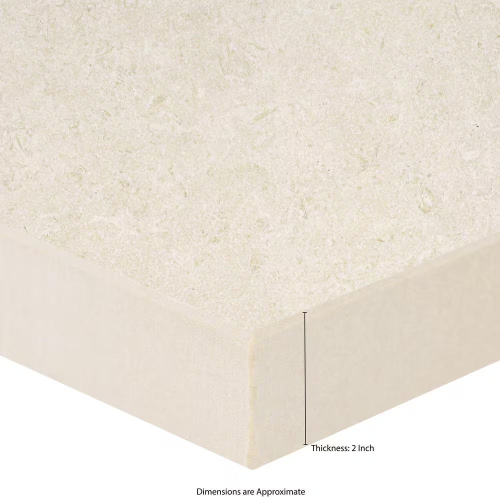 Living Style Pearl 2 Cm. X 24 In. X 24 In. Matte Porcelain Stone Look Paver (8 S