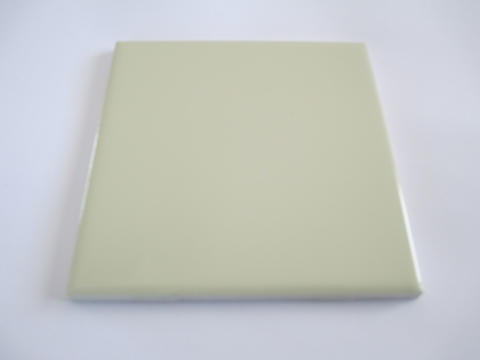 VINTAGE SEAFOAM GREEN GLOSS CERAMIC WALL TILE SQUARE 4-1/4″ X 4-1/4″
