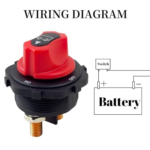 Battery Disconnect Switch 12V-32V Battery Master Cut Shut Off Isolator Switch