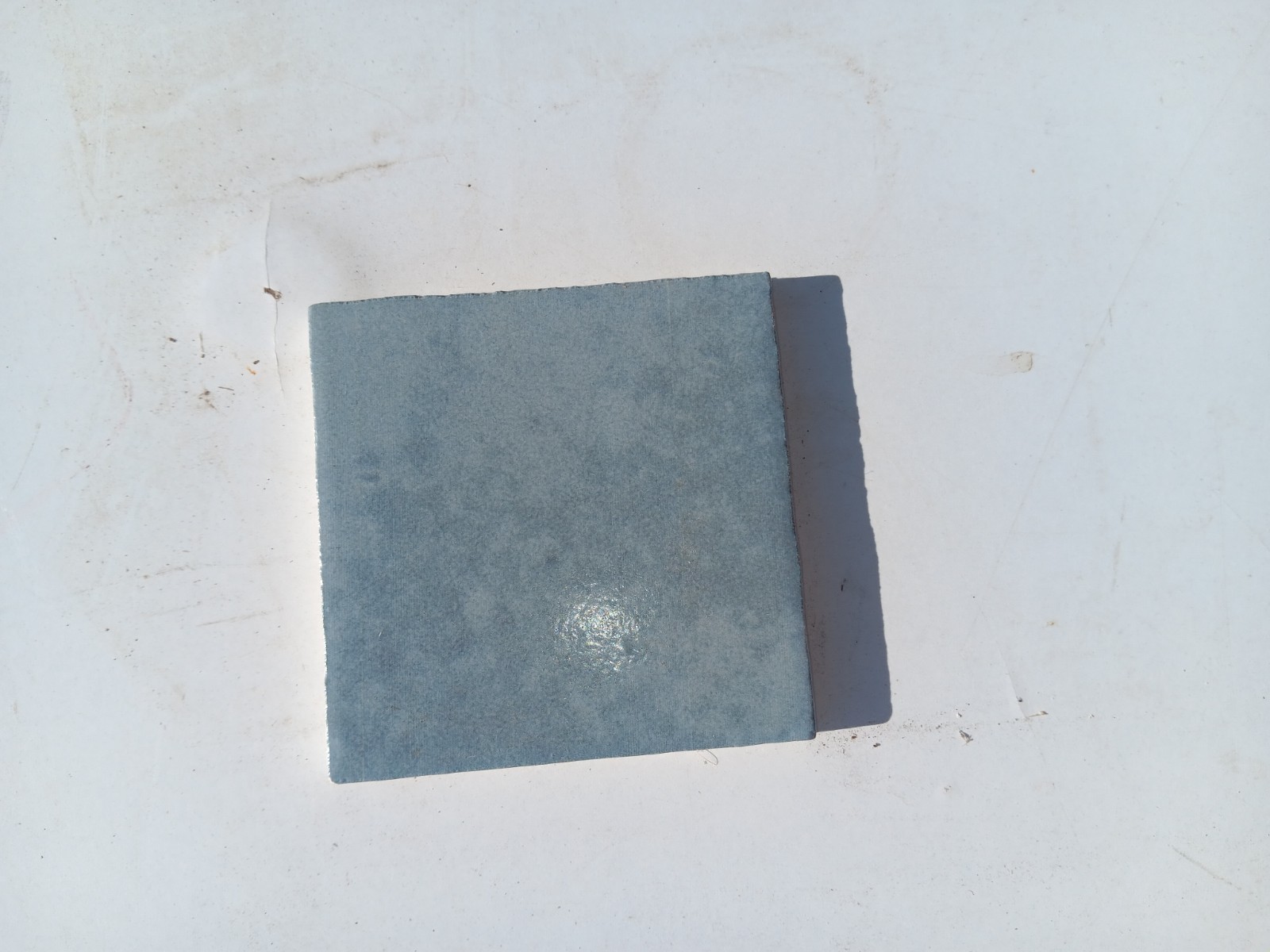 9 tiles (1 ft² ) Zellige 4×4 Ceramic Tile Glossy Cielo Blue Moroccan Style