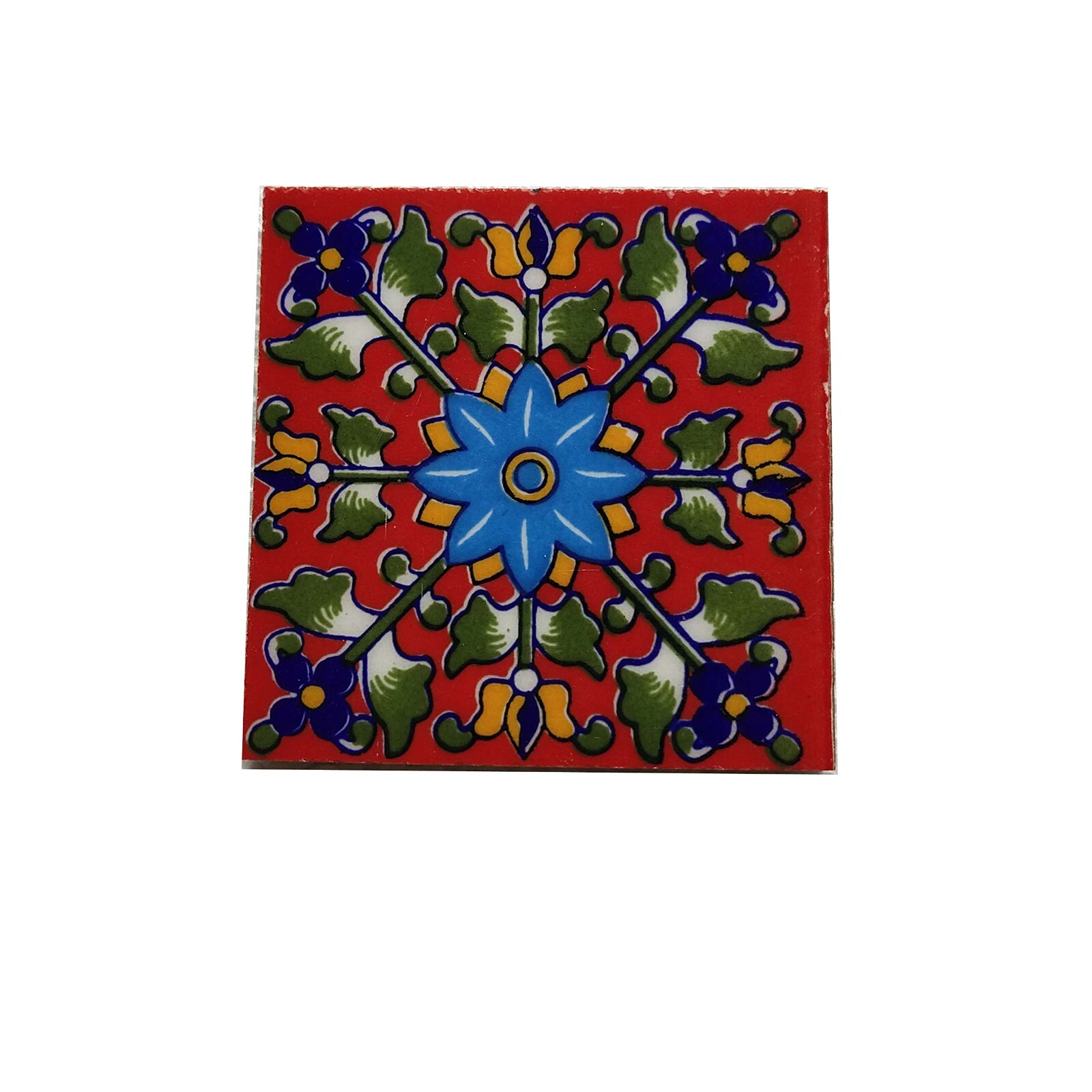 Decorative Interior Exterior Flooring Wall Ceramic 3 x 3 in Tiles Set of 10 Pcs.