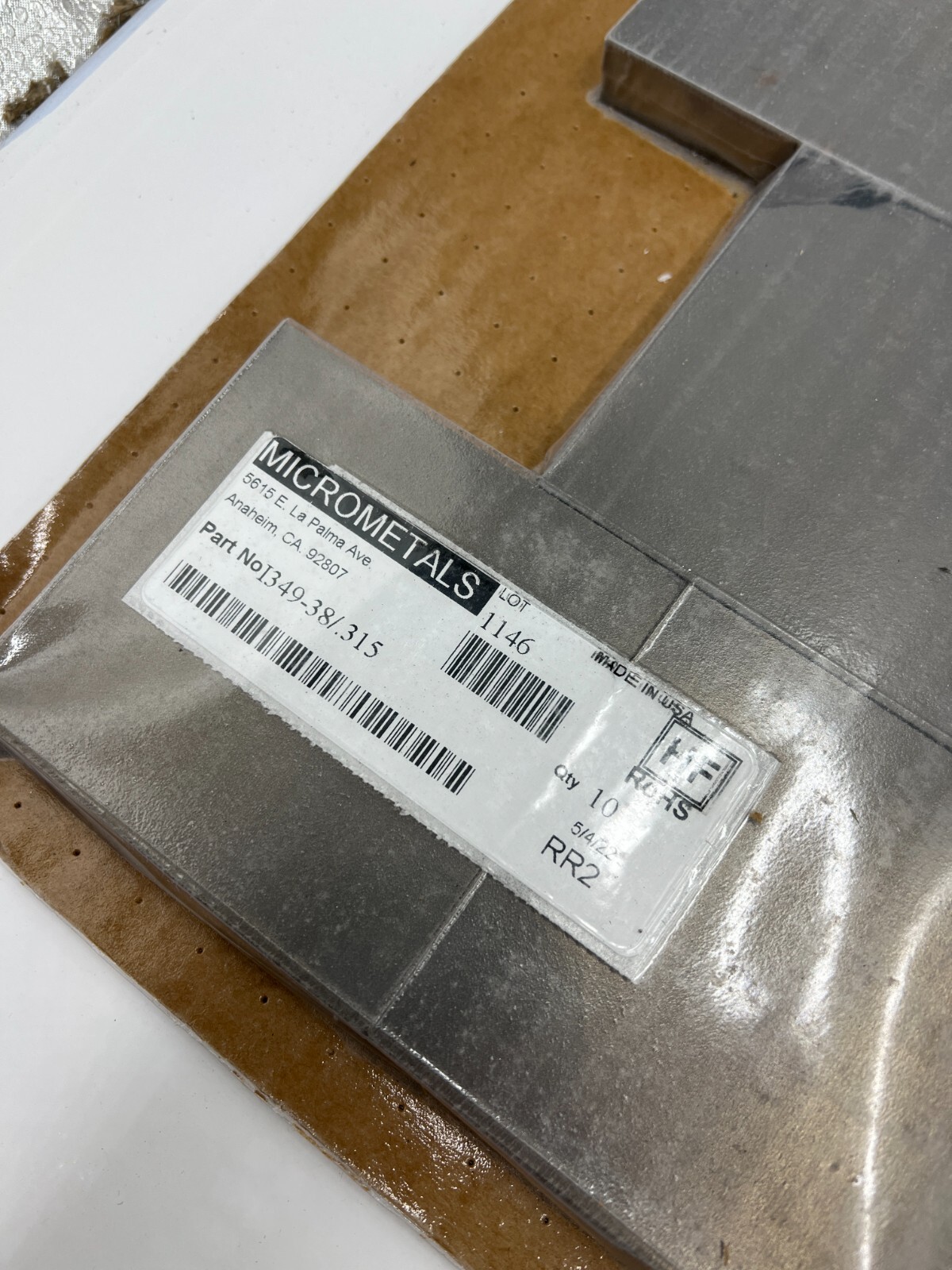 Pack of 10 Micrometals Genuine OEM Floor Shield Tile 3.5″ X 3.5″ I349-38/.315
