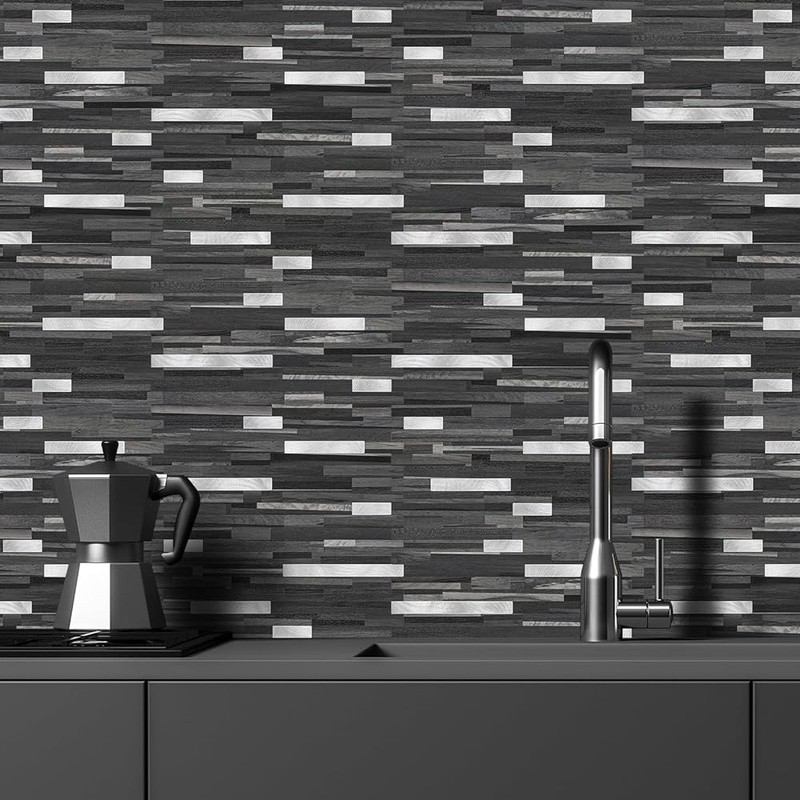 Peel & Stick Tile Waterproof Marble Texture DIY Backsplash Kitchen Wall Upgrade