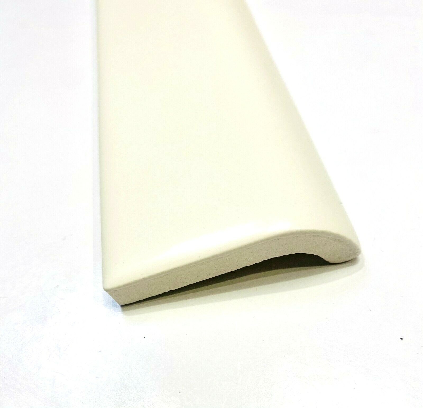 2″ x 6″ Biscuit Matte Ceramic Tile Sanitary Mudcap Wall Trim