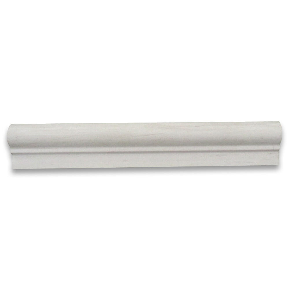 H04H Golden Beach Moleanos Beige Limestone 2×12 Chair Rail Bullnose Honed