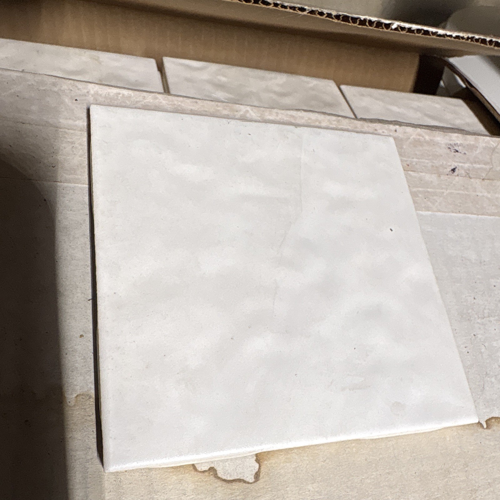 White Square Solid Smooth Wall Tile for Wall 29 5 in hand made tiles