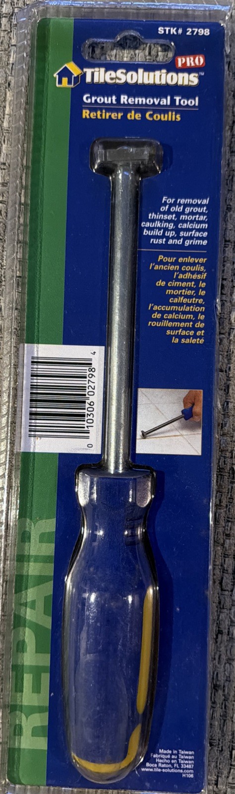 GROUT REMOVAL TOOL By Tile Solutions – MODEL 2798