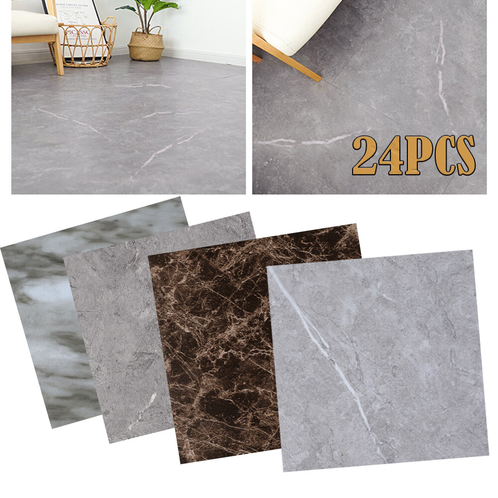 36Pcs 54 Sq.FT Self-Adhesive PVC Vinyl Floor Planks Peel & Stick Wood Tiles Peel