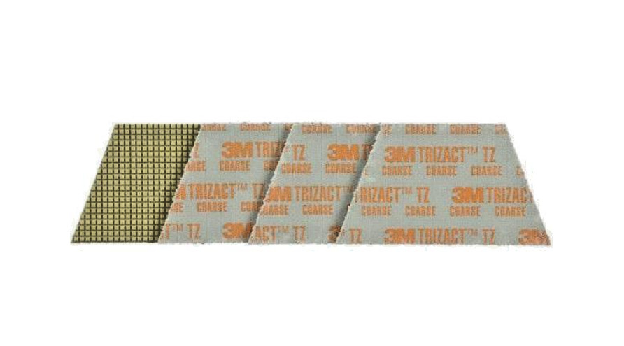 3M Trizact GOLD, 86018 Polishing Diamond TZ Abrasive Pad, Trapezoid, New 4 pack