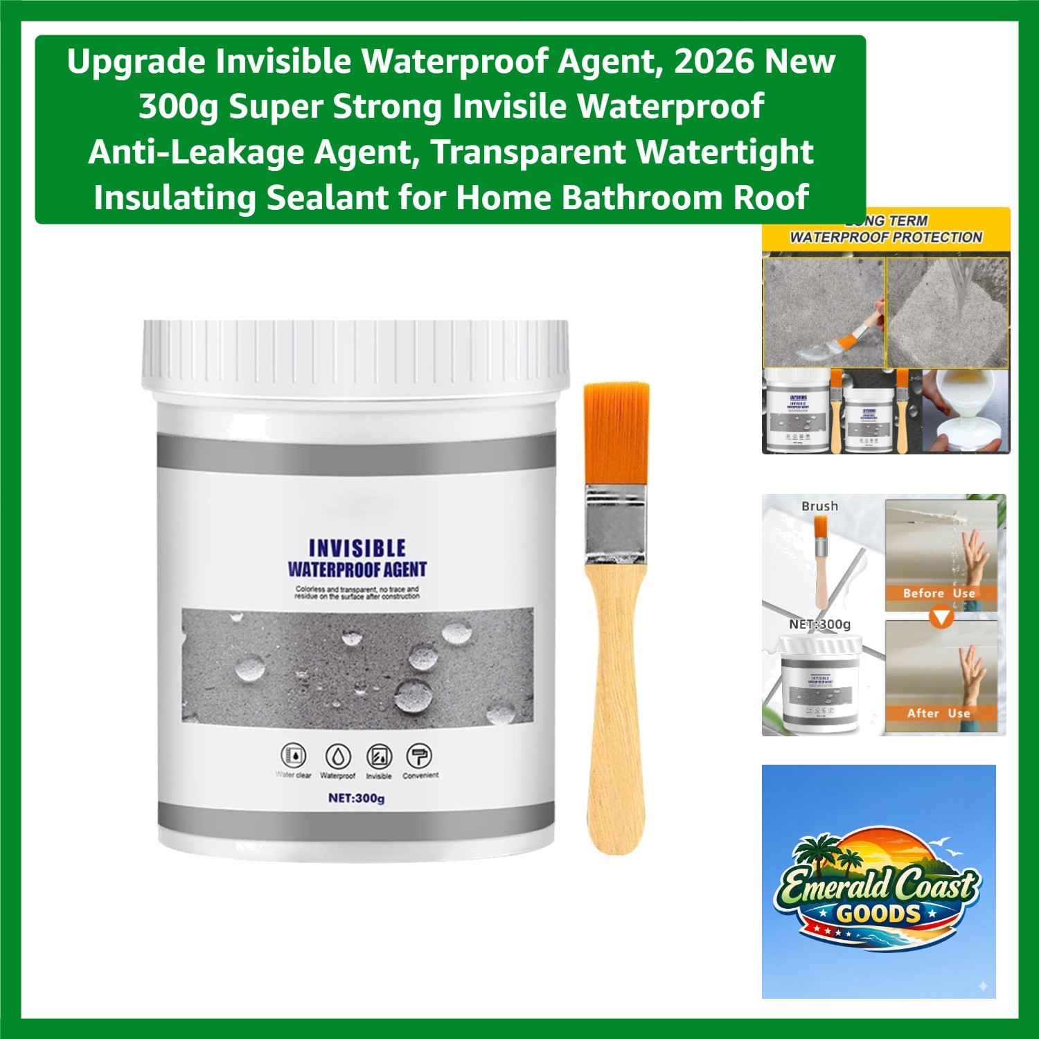 Upgrade Invisible Waterproof Agent, 2026 New 300g Super Strong Invisile Water…