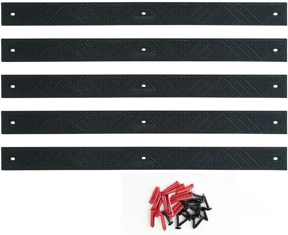 5 Pack Non-Slip Decking Strips 24″x2″ | Durable Polypropylene | Beige
