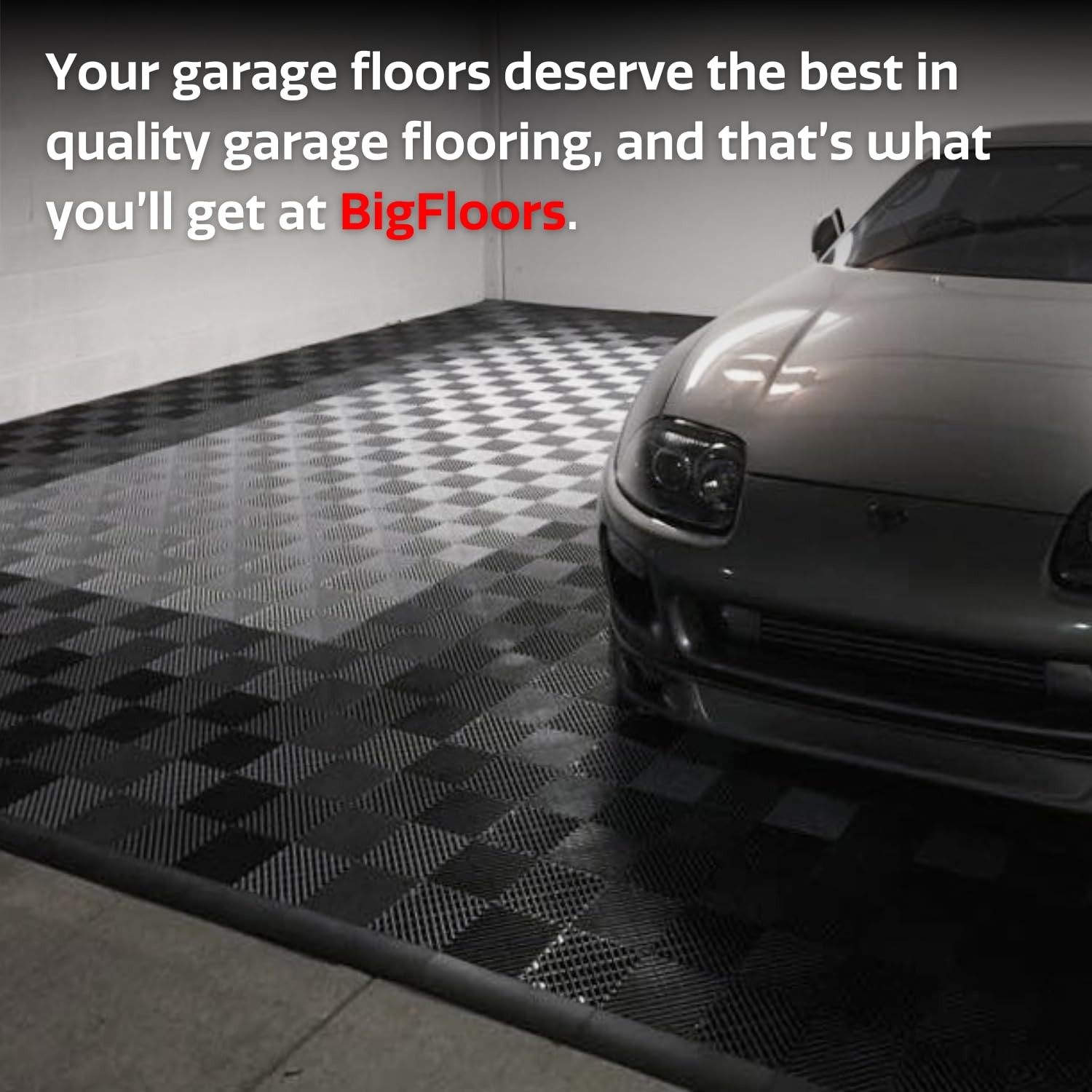 RaceDeck Garage Floor Tiles, Interlocking Garage Flooring, Free-Flow Self-Dra…