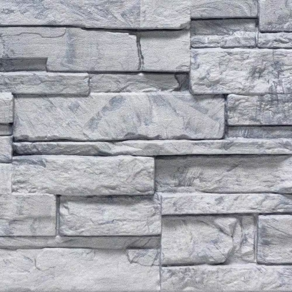 stone Carrara Collection (13.13 In. X 41.5 In.) Polymer Stone Siding in Grigi…