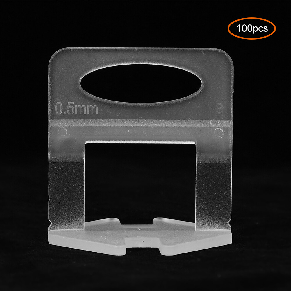 100pcs Tile Leveling System Leveler Spacers 0.5mm For 3-15mm Tile Thickness CST