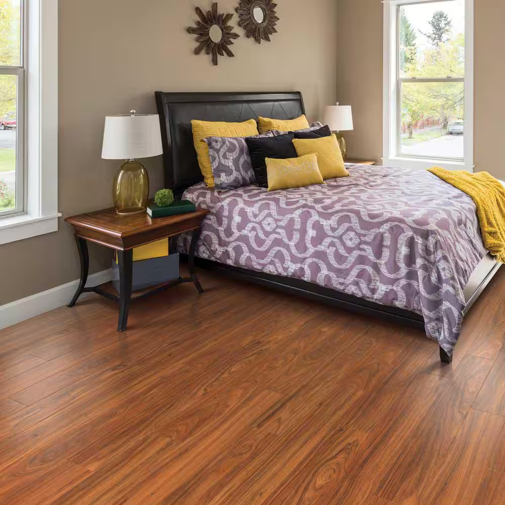 Outlast+ Paradise Jatoba 12 Mm T X 5.2 In. W Waterproof Laminate Wood Flooring (