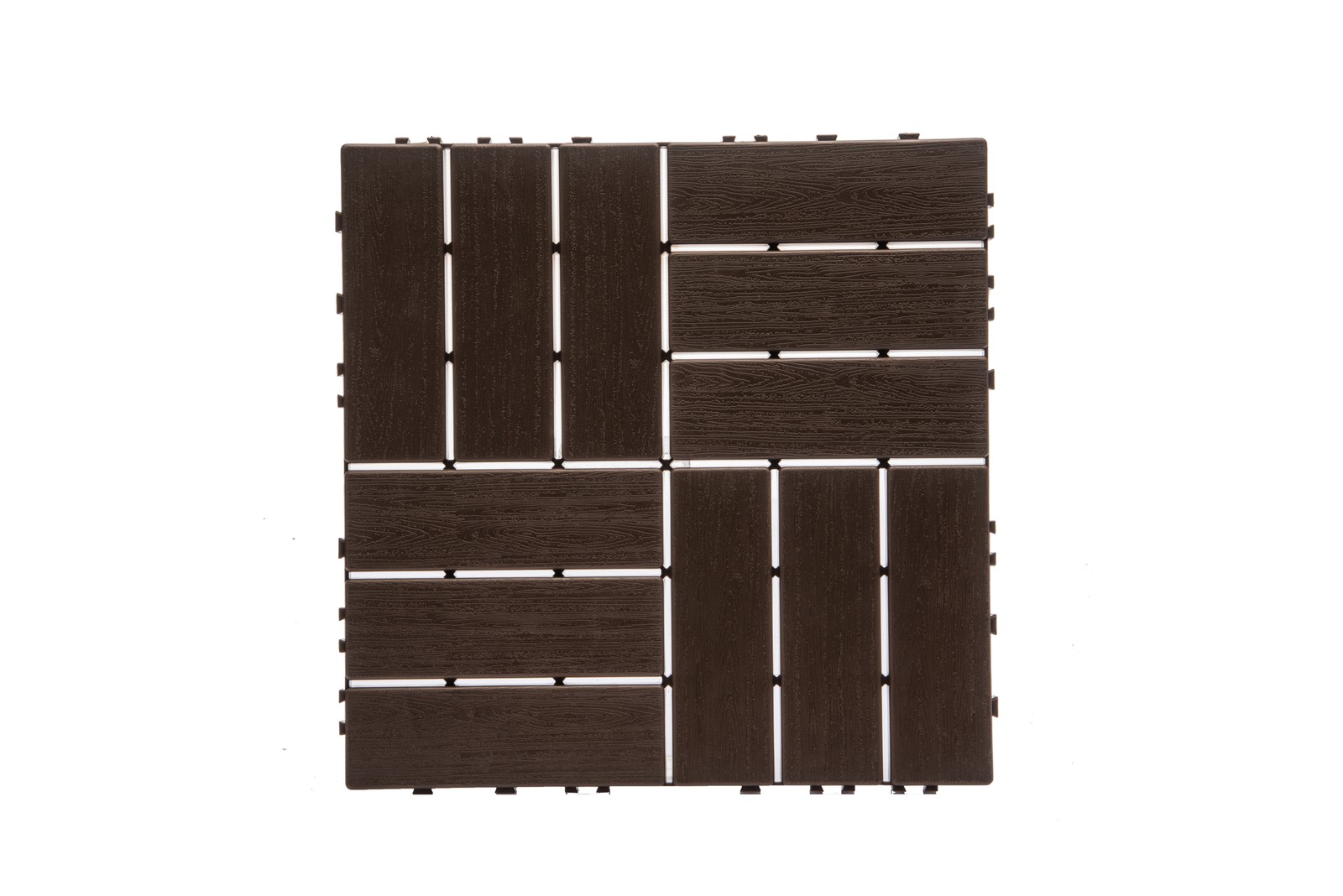 68-Pack 11.42″x11.42″ Interlocking Plastic Deck Tiles – 61.60 Sq.Ft Flooring