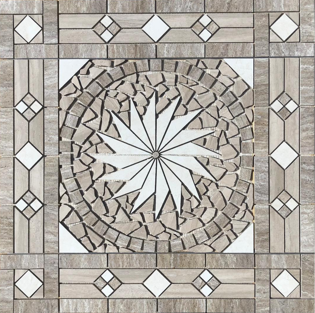 36″ X 36″ Tile Medallion Mosaic – Daltile’s Articulo & Affinity tile series