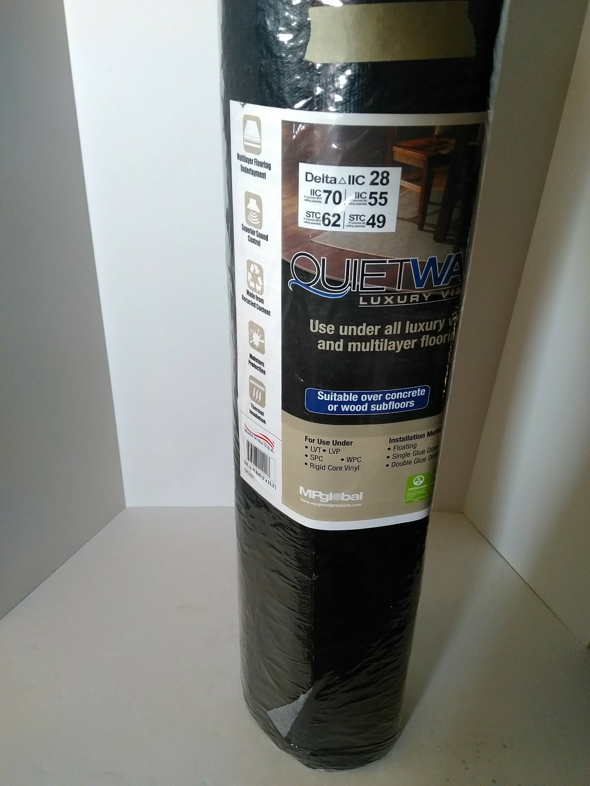 QuietWalk Luxury Vinyl Underlayment 100 sq ft