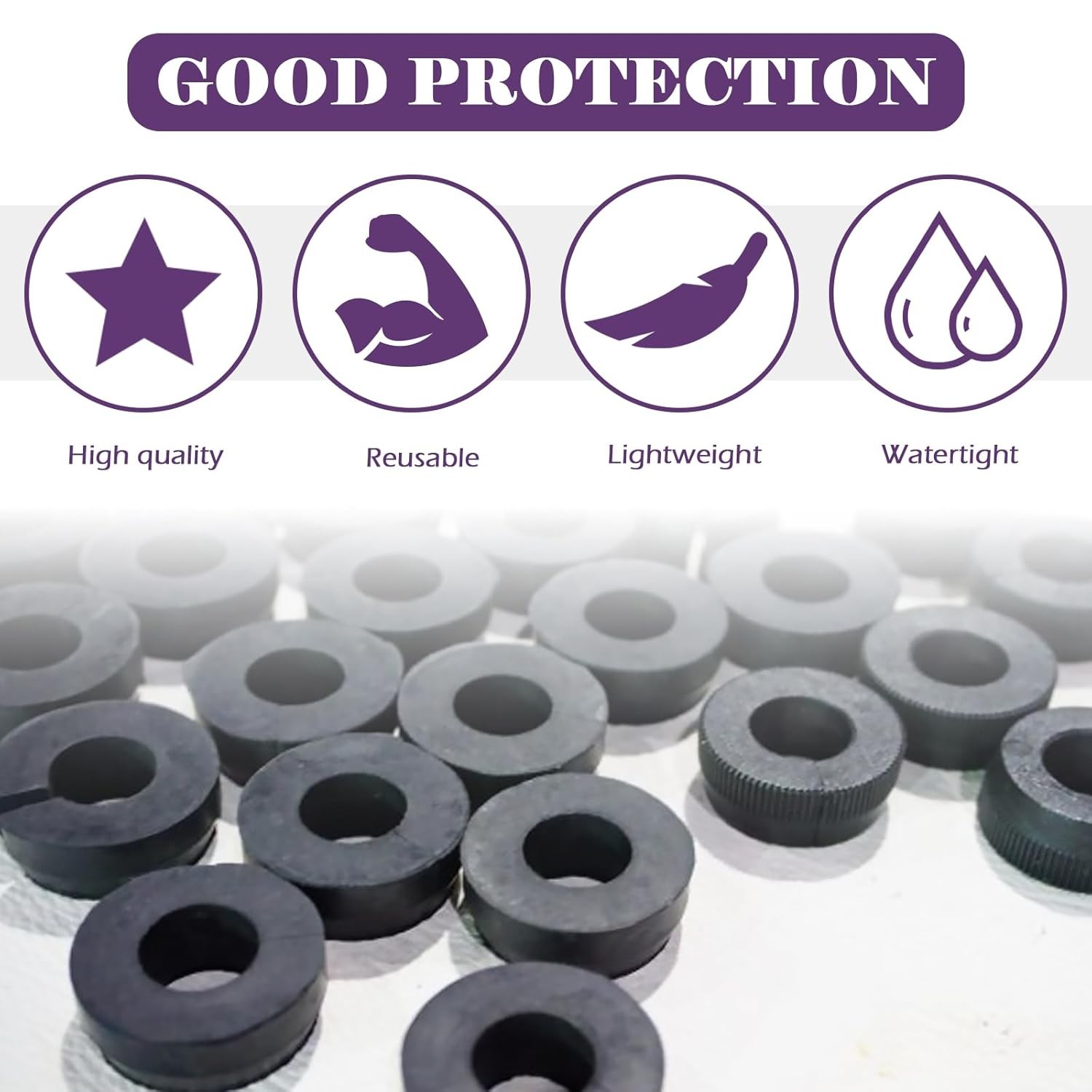 Swpeet 40Pcs 8 Sizes Round Spacer Assortment Kit, 6/7/8/10/15/20mm Anti…