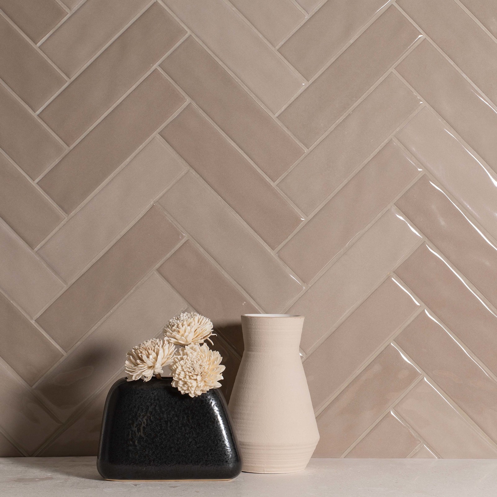 Cruz Bay Studio MKT75 Countryside – 3″ x 10″ Rectangle Wall Tile – Almond Gloss