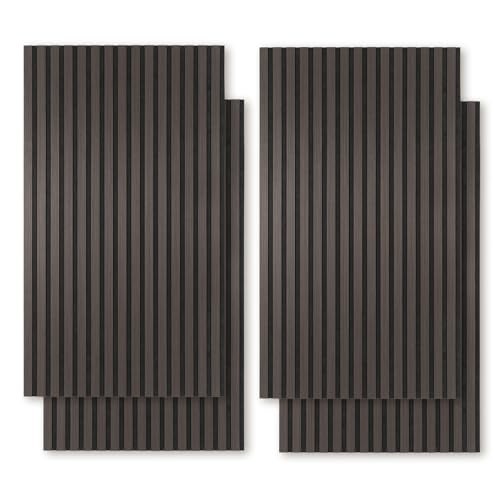 Acoustic Wall Panels Set of 4, 47.2×23.6×0.4 inch Wood 4Pack-23.62×47.24 inch