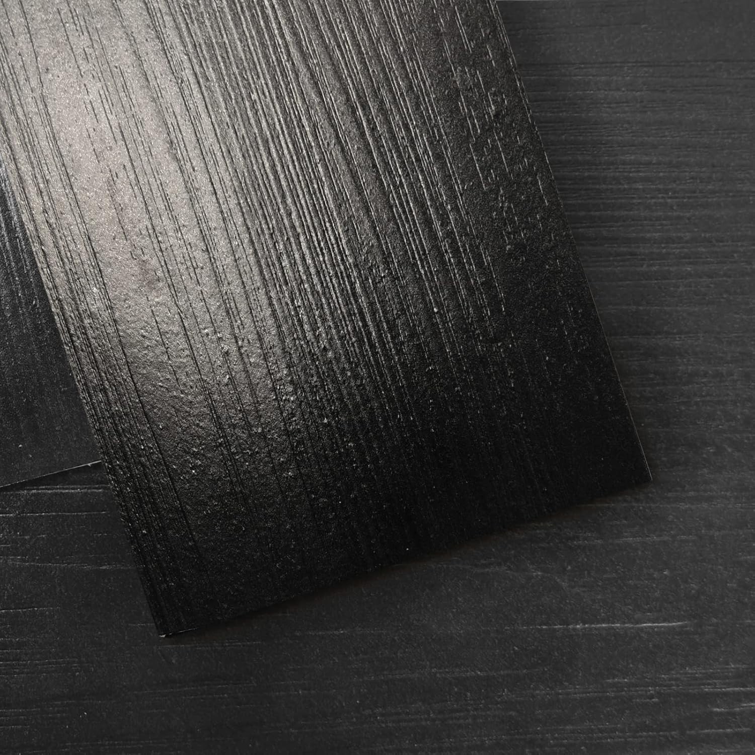 Black Vinyl Plank Flooring 36-Pack Waterproof