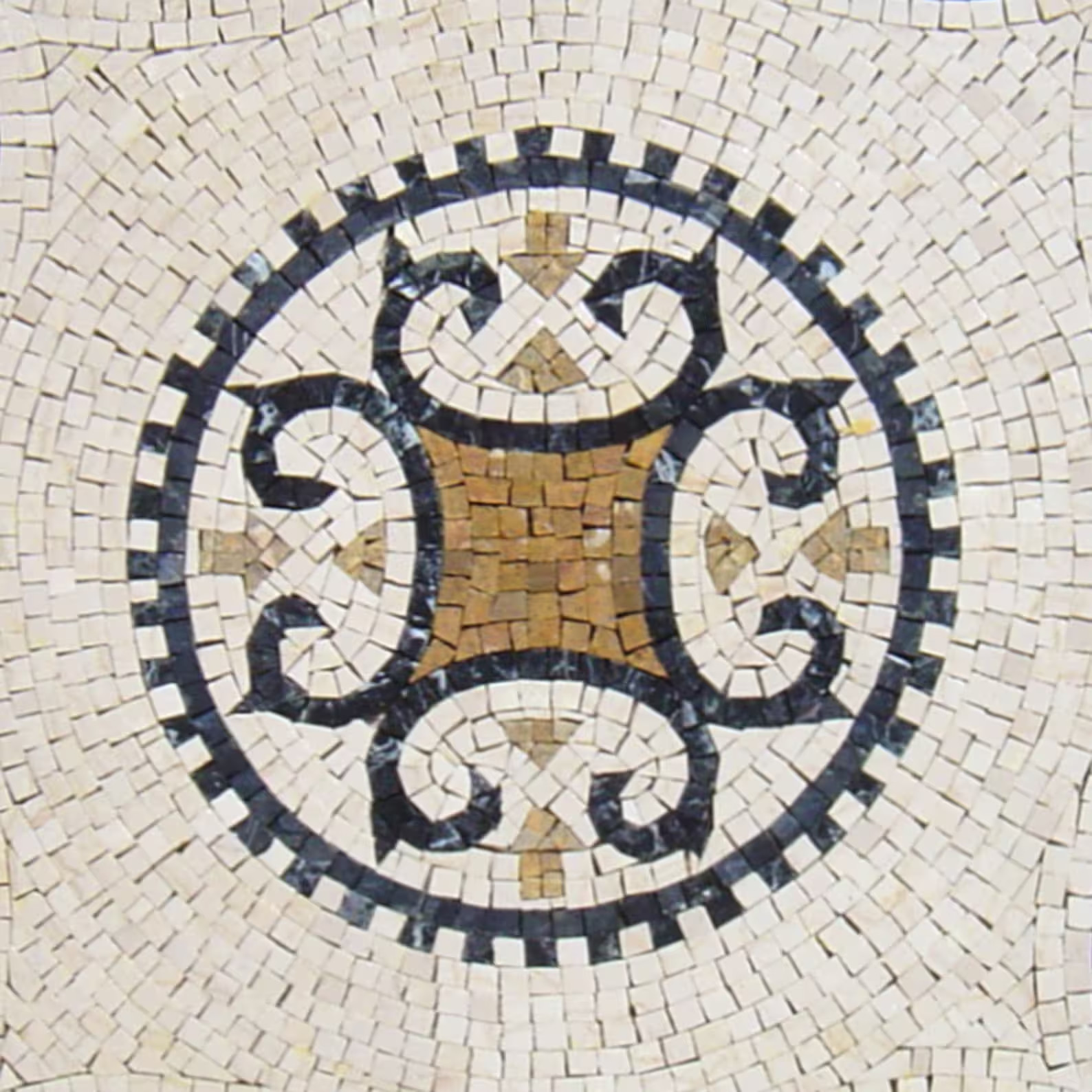 36” MEDALLION MOSAIC TILES | Square Shape Pattern Mosaic Tiles For Living Room