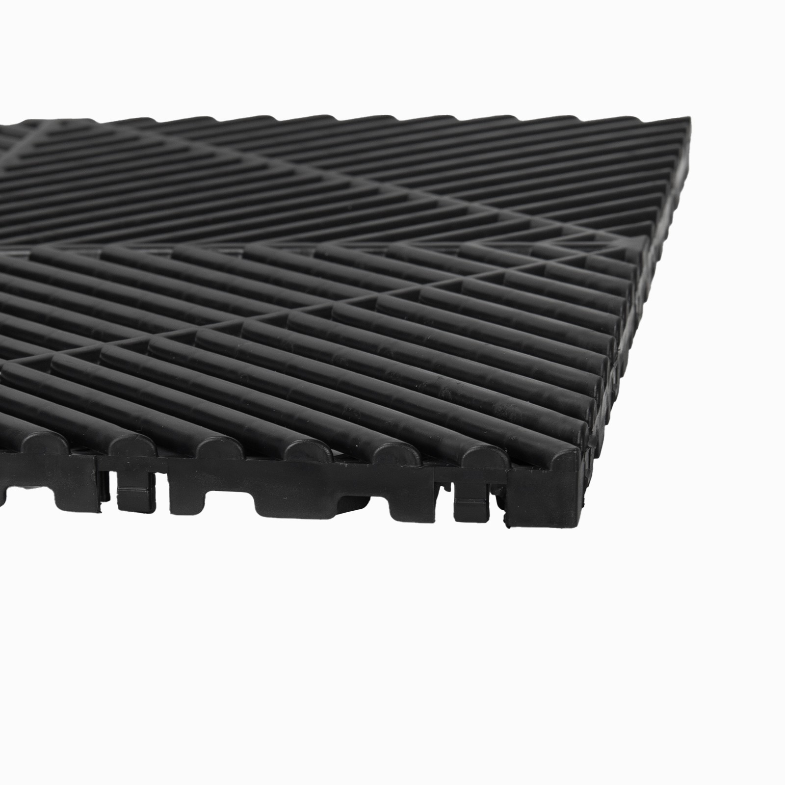 15.75” x 15.75” Vented Water Drainage Interlocking Garage Floor Tiles 50Pcs
