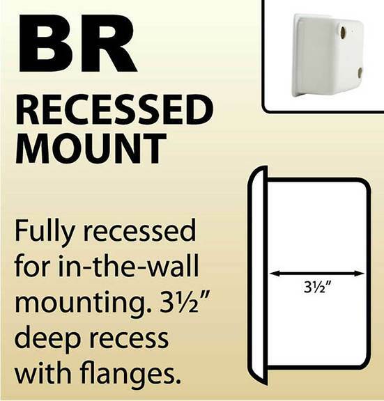 Porcelain Recessed Standard Tissue Holder ALL COLORS Made in the US