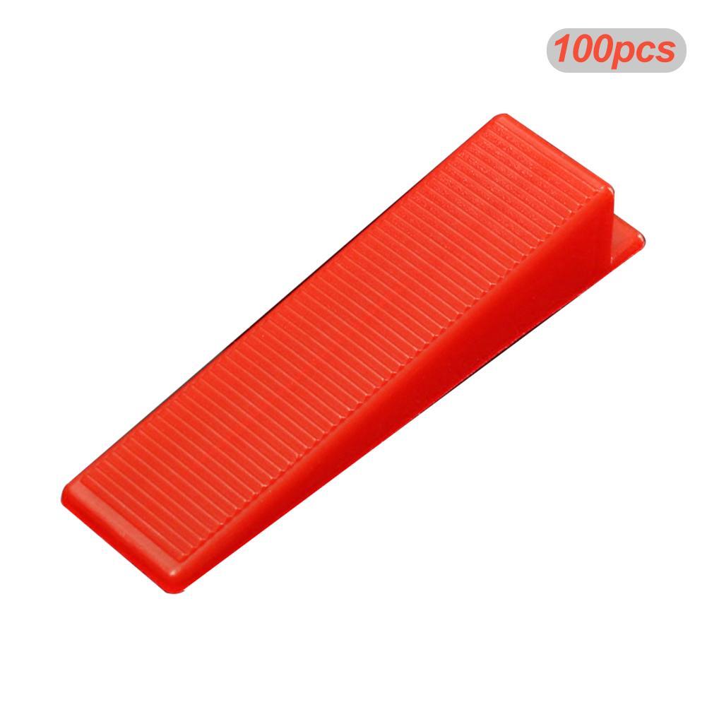 100Pcs Tile Leveling System Clips Wedges Spacer Wall Flooring Tiling Tool Kits