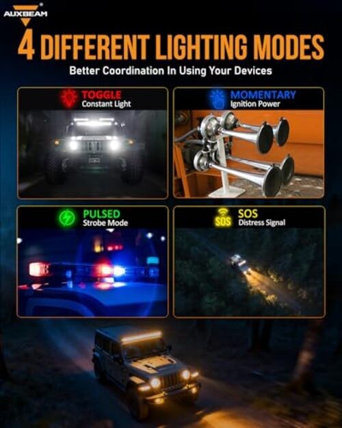 KS-80 8 Gang Switch Panel with Rotary Knob, Universal RGB Backlit Control