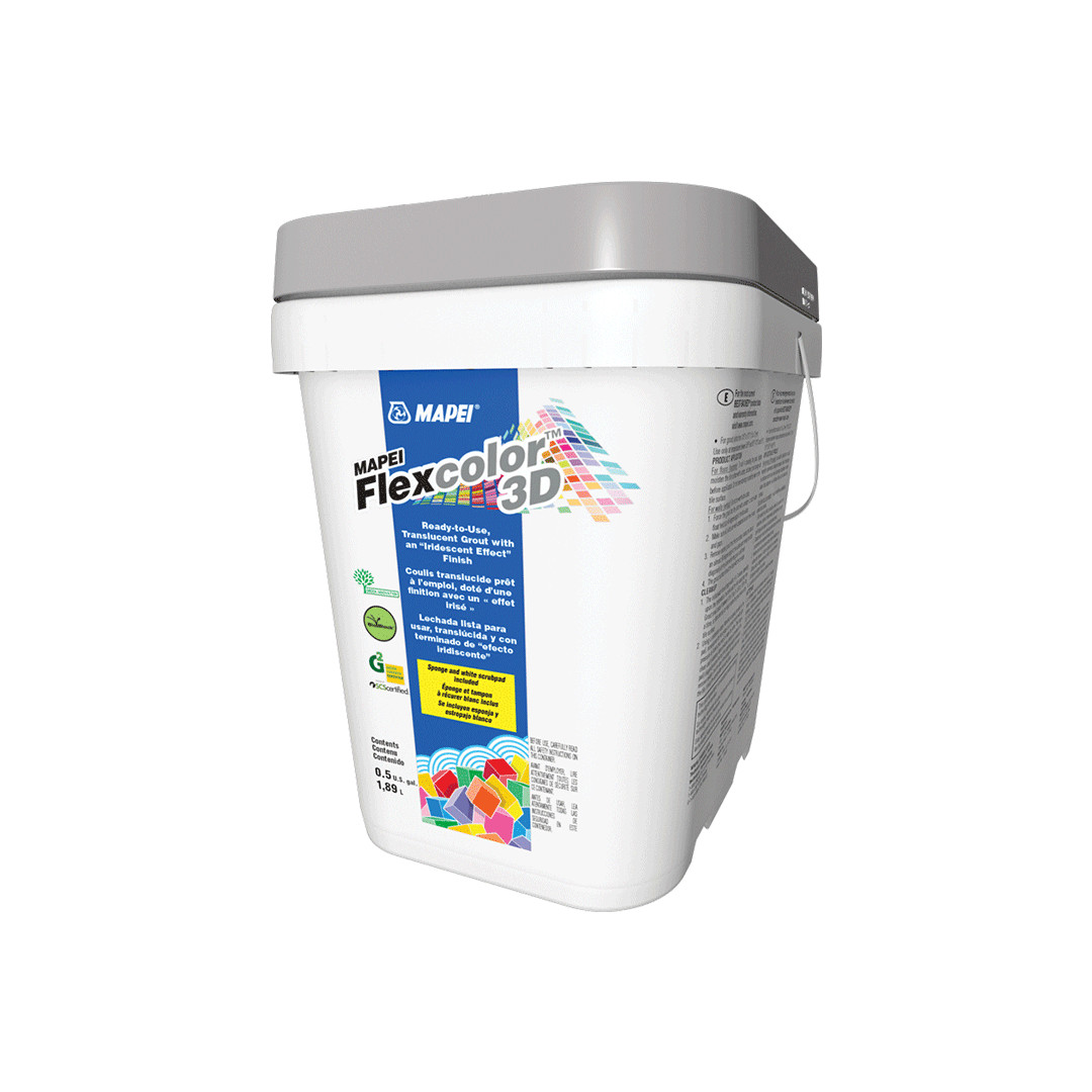 FlexColor 3D Pre-Mixed Grout 1/2 Gallon Bucket