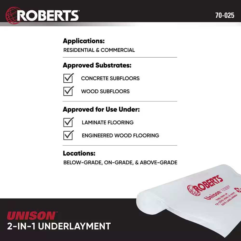 100 Sq. Ft. Unison Premium 2-In-1 Underlayment