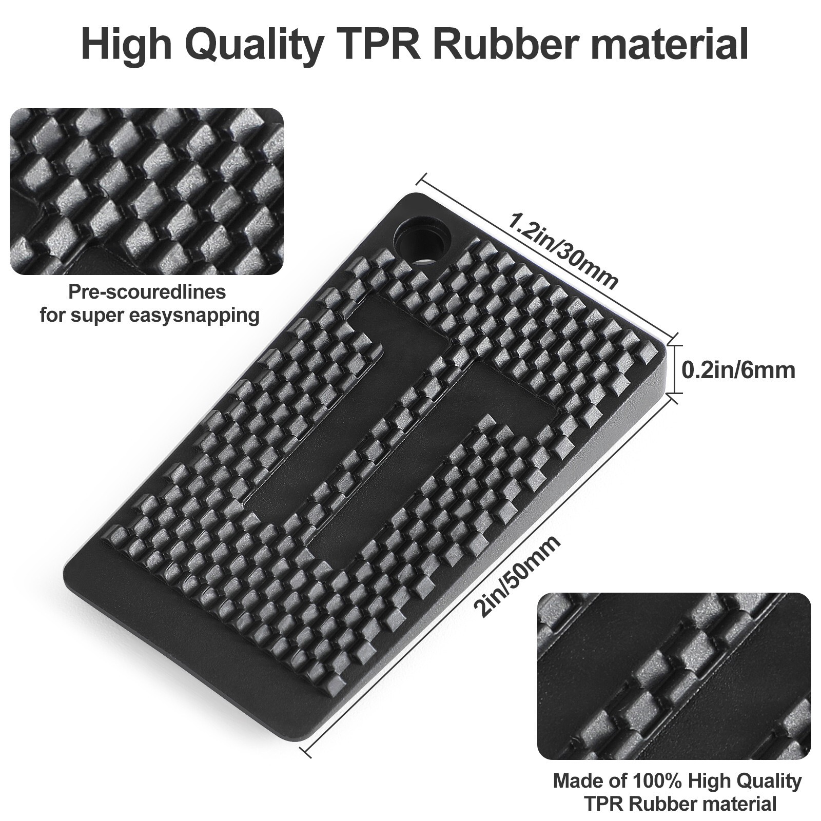 20 Pack Flexible Rubber Table Leveling Shims for Home Improvement
