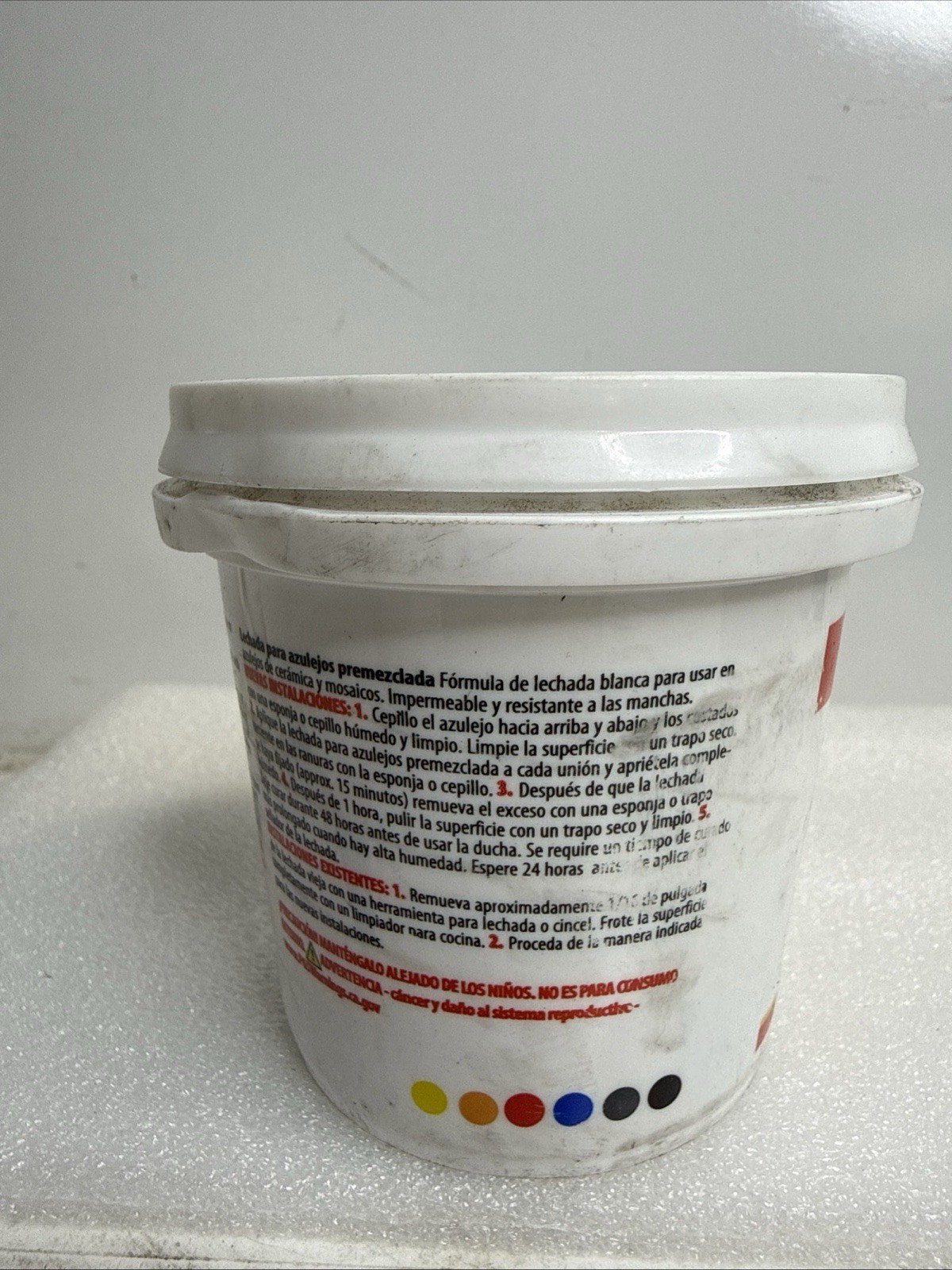 Red Devil 0422 Pre-Mixed Tile Grout, 1/2 Pint , White