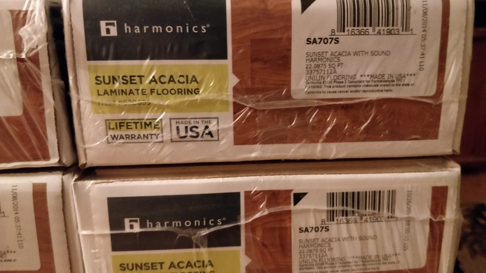 Harmonics Sunset Acacia flooring New in Box