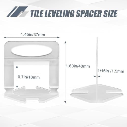 Ultimate Tile Leveling System: 2400 Spacers for Perfectly Flat Floors & Walls