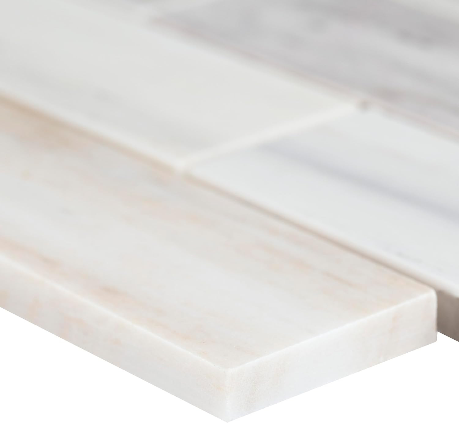 Elegant Polished Angora Marble Mosaic Tile for Kitchen & Bathroom Backsplash