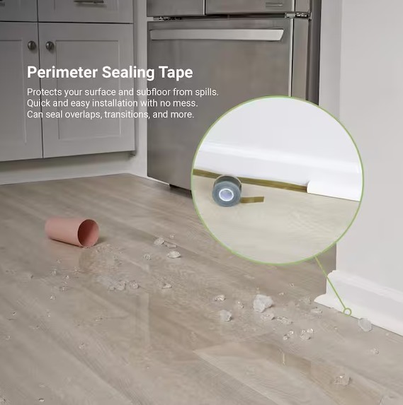 Perimeter Seal 1.375 in. x 100 ft. Indoor Waterproof Flooring Tape Rolls