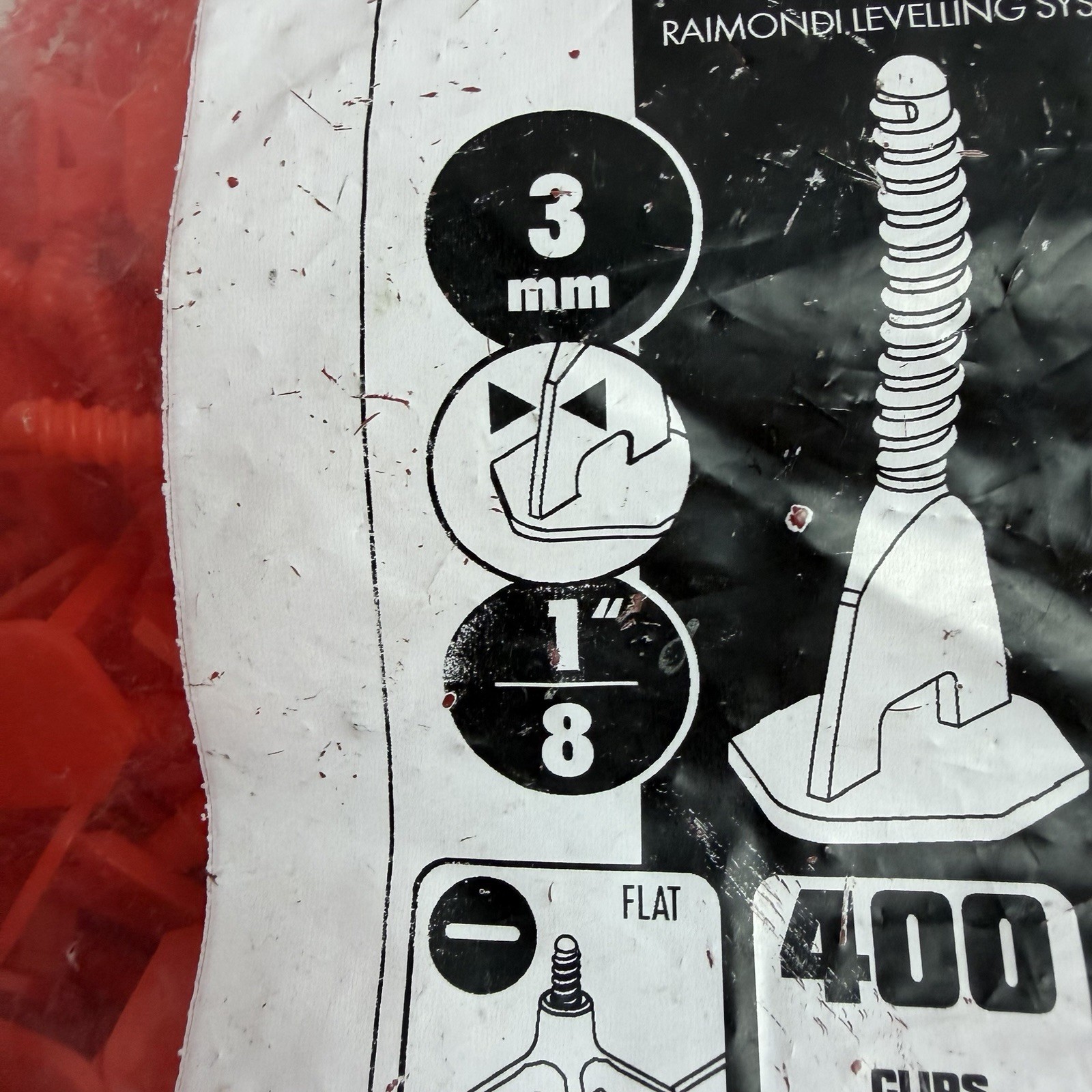 Raimondi Lippage System VITE Clips 400 Leveling System 3 mm 3-15 mm