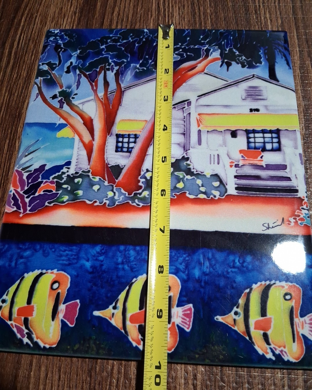 Tile Art The Island Home Sherrill Schoening Tropical Decor Kitchen Bath 10″x8″