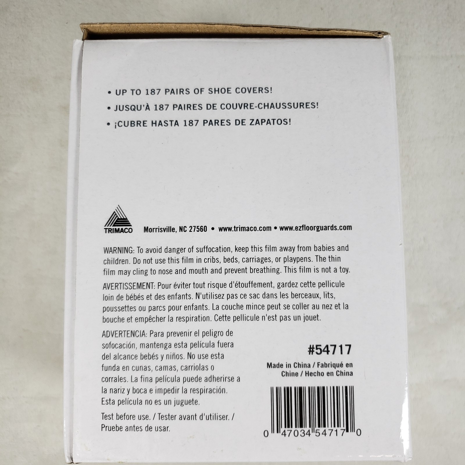 Trimaco E-Z Floor Guards #54717 Refill Thicker Film Roll Shoe Covers