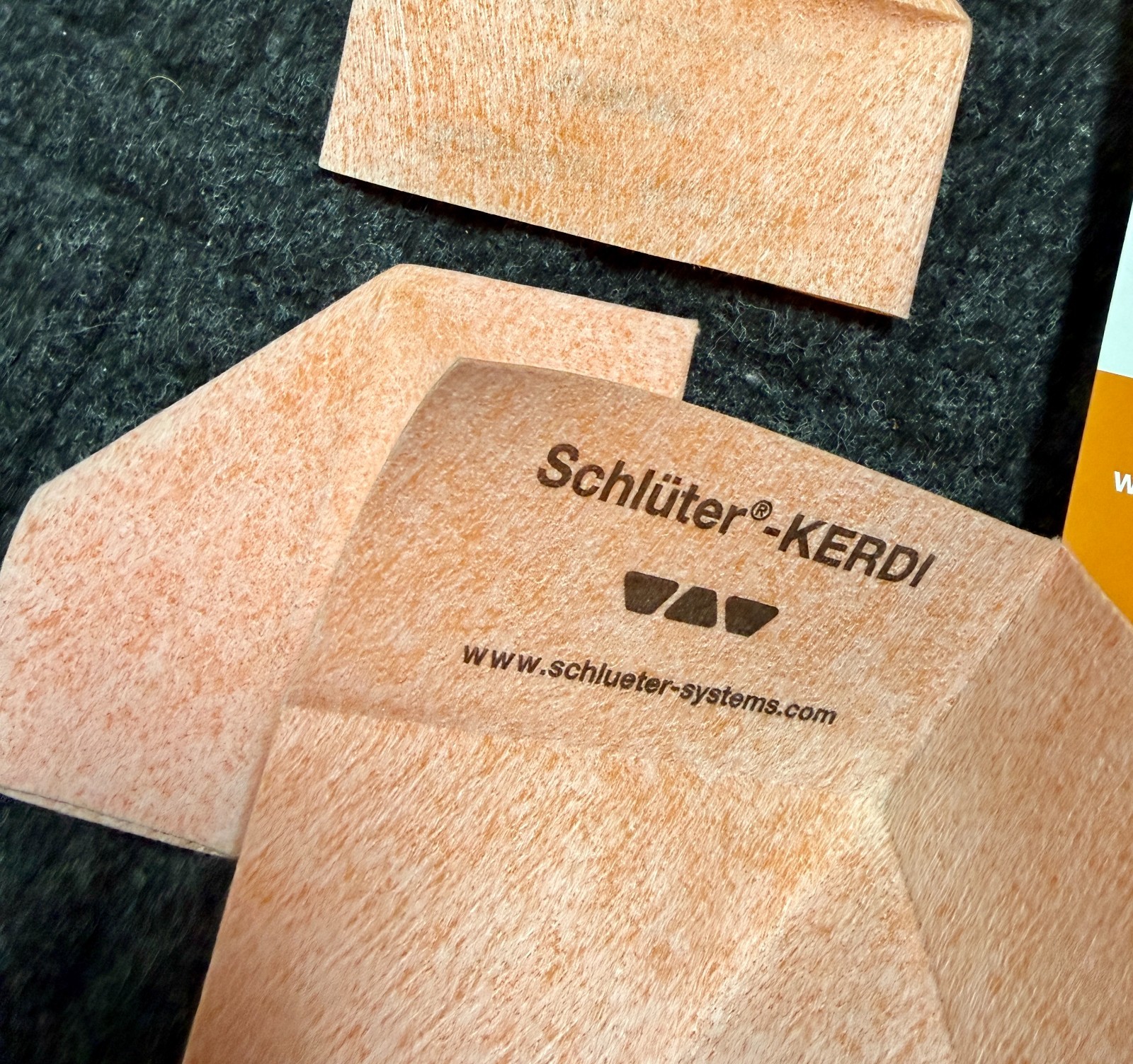 Schluter-KERDI Waterproofing membranes pieces, new, 12 pieces