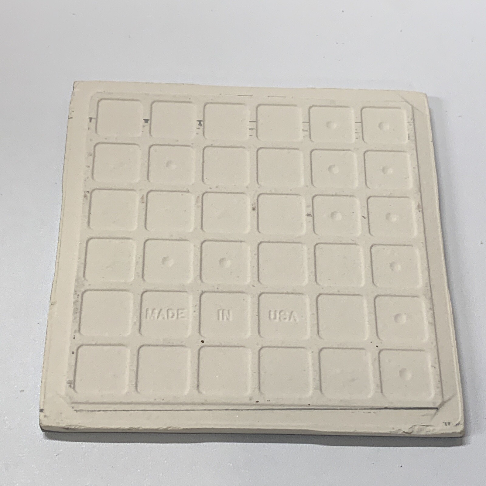 Matte Gray / Grey Ceramic Tile 4 3/8 Vintage FT Mid Century Modern 4×4 Tile