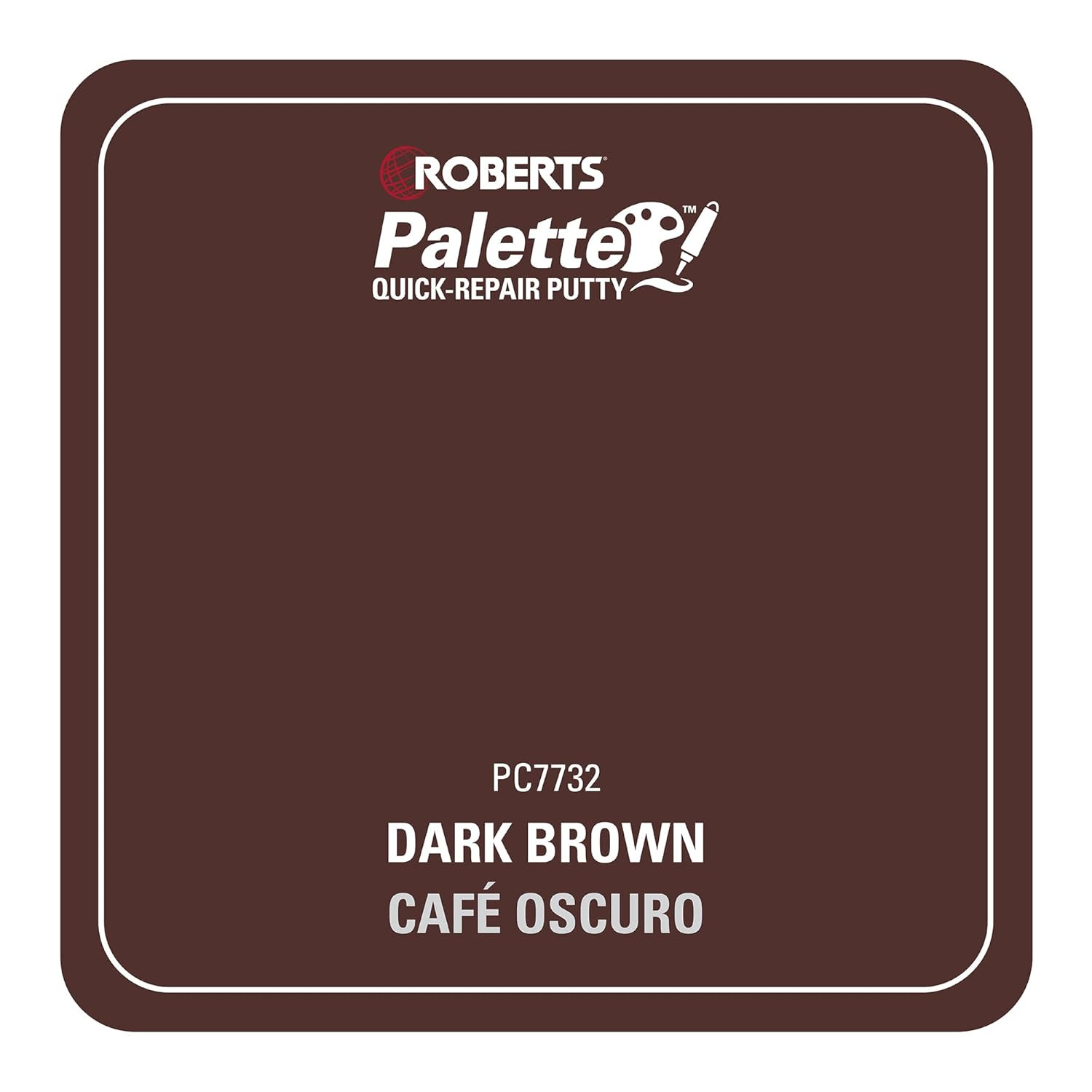 Roberts Palette Quick-Repair Putty for Wood, Laminate & Vinyl – Dark Brown