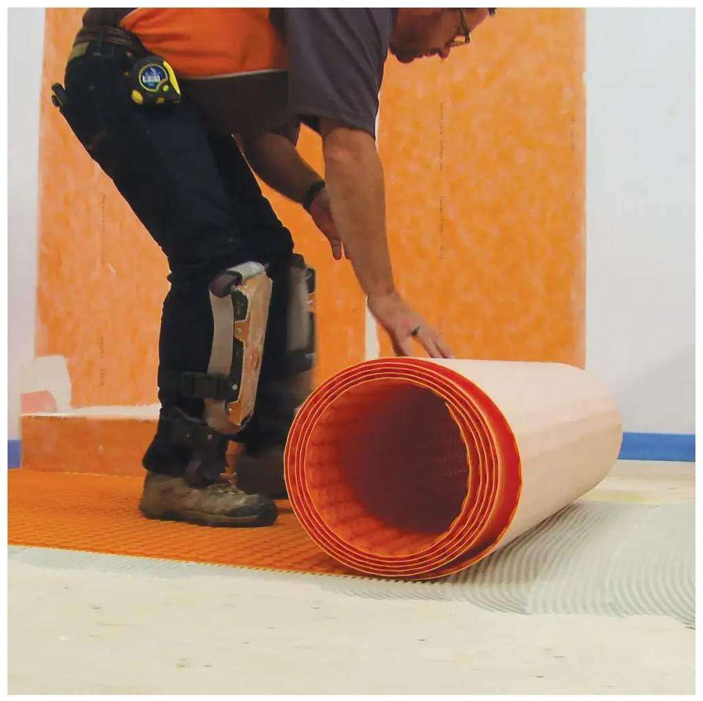 Schluter Ditra-Heat Uncoupling Membrane Roll – 3 ft. 2-5/8″ x 41 ft. 10-3/4″