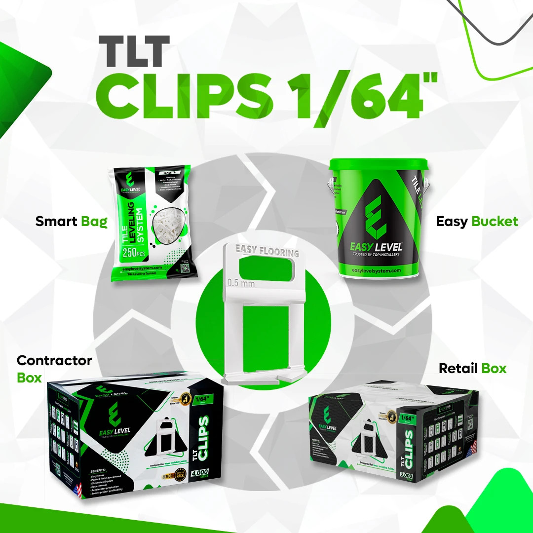 Ultra-Thin Tile Leveling System Clips 1/64″ (0.5 mm)